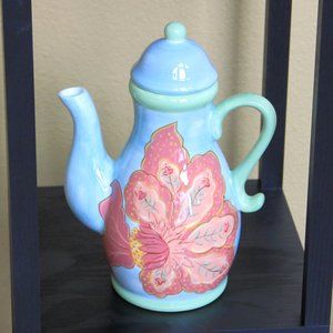 Gypsy by Jay Imports Floral 9.5" Teapot Dishwasher Safe